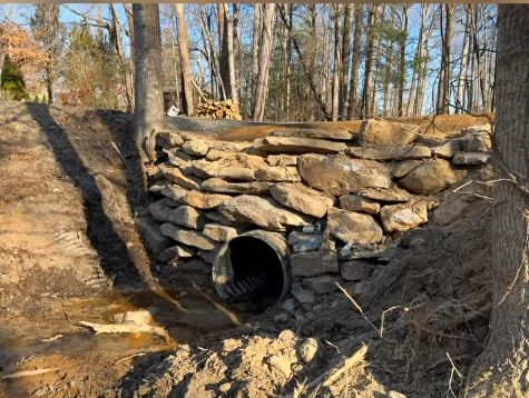 Road and drainage work